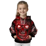 ohio state buckeyes demonic skull scarlet black hoodie best selling