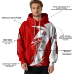 ohio state buckeyes dynamic slash scarlet white hoodie best selling