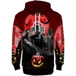 ohio state buckeyes halloween vibes scarlet black hoodie best selling