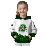 ohio state buckeyes lucky motif white green hoodie best selling