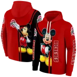 ohio state buckeyes mickey mouse scarlet black hoodie best selling