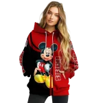 ohio state buckeyes mickey mouse scarlet black hoodie best selling