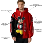 ohio state buckeyes mickey mouse scarlet black hoodie best selling