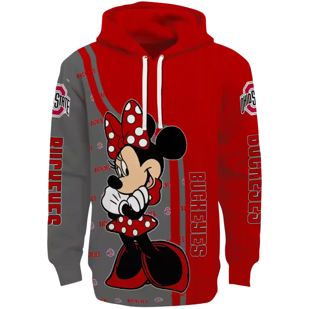 ohio state buckeyes minnie mouse scarlet hoodie best selling ohio state buckeyes minnie mouse scarlet hoodie best selling
