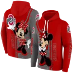 ohio state buckeyes minnie mouse scarlet hoodie best selling