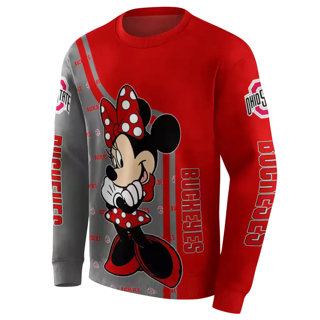 ohio state buckeyes minnie mouse scarlet hoodie new arrival ohio state buckeyes minnie mouse scarlet hoodie new arrival