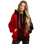 ohio state buckeyes monogram pattern scarlet hoodie best selling
