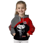 ohio state buckeyes skull punisher gray black hoodie best selling