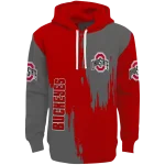 ohio state buckeyes splatter effect scarlet hoodie best selling