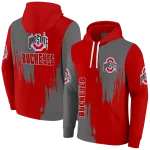 ohio state buckeyes splatter effect scarlet hoodie best selling