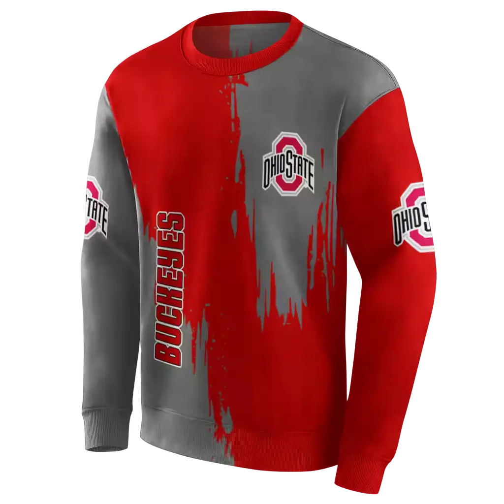 ohio state buckeyes splatter effect scarlet hoodie new arrival ohio state buckeyes splatter effect scarlet hoodie new arrival