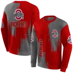 ohio state buckeyes splatter effect scarlet hoodie best selling
