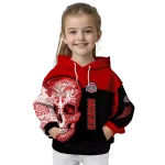 ohio state buckeyes sugar skull scarlet black hoodie best selling