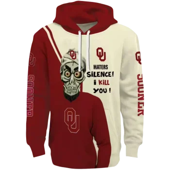 oklahoma sooners achmed skull crimson hoodie best selling