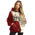 oklahoma sooners achmed skull crimson hoodie best selling