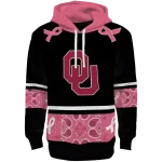 oklahoma sooners awareness ribbon black pink hoodie best selling