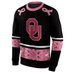 oklahoma sooners awareness ribbon black pink hoodie best selling