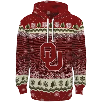 oklahoma sooners christmas trees crimson hoodie best selling