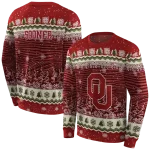 oklahoma sooners christmas trees crimson hoodie best selling