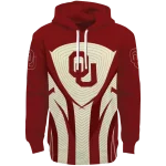 oklahoma sooners concentric lines crimson black hoodie best selling