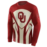 oklahoma sooners concentric lines crimson black hoodie best selling