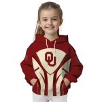oklahoma sooners concentric lines crimson black hoodie best selling