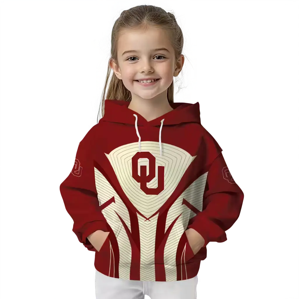 oklahoma sooners concentric lines crimson black hoodie top rated oklahoma sooners concentric lines crimson black hoodie top rated