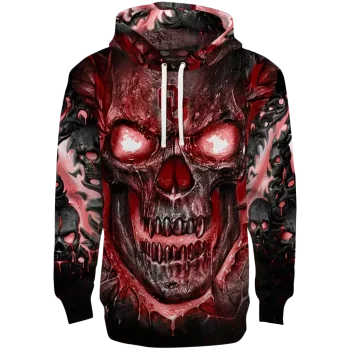 oklahoma sooners demonic skull crimson black hoodie best selling