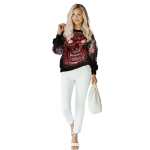 oklahoma sooners demonic skull crimson black hoodie best selling