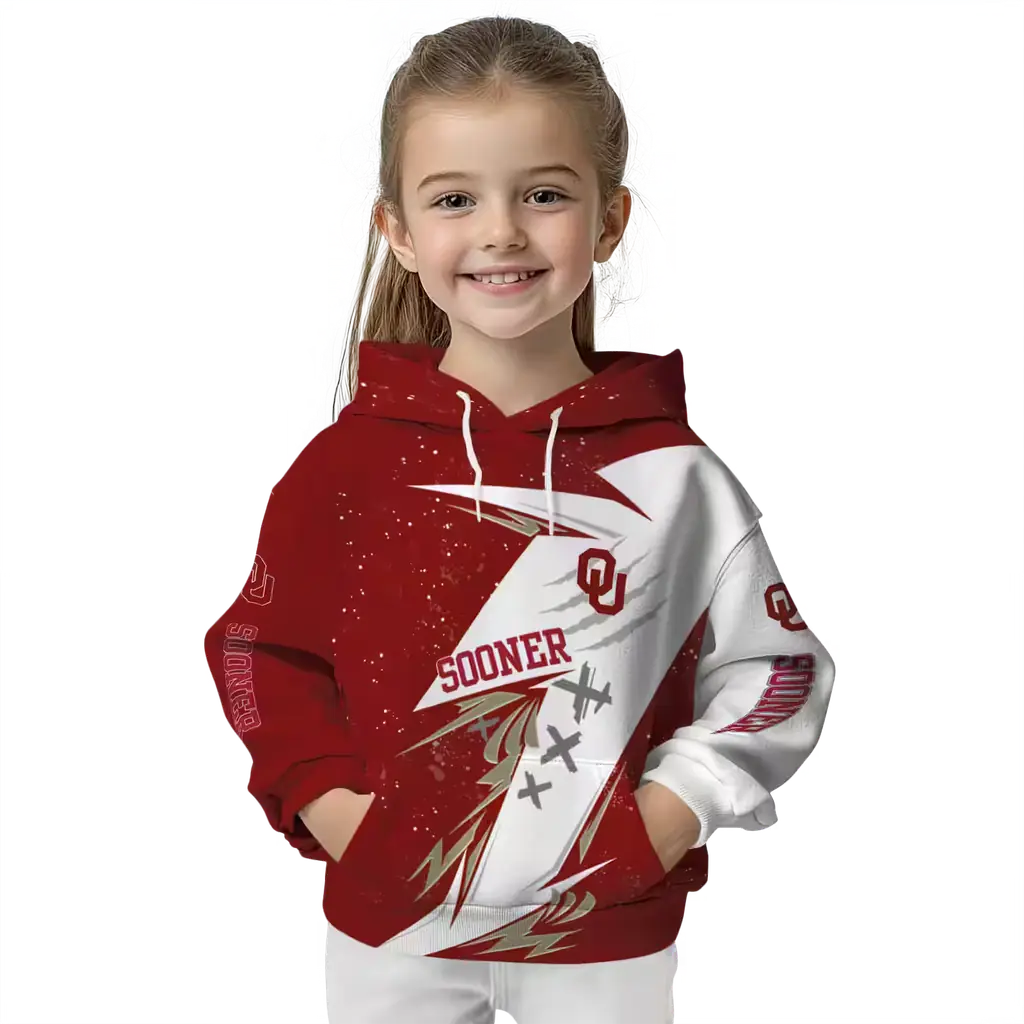 oklahoma sooners dynamic slash crimson white hoodie top rated oklahoma sooners dynamic slash crimson white hoodie top rated