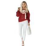 oklahoma sooners football heartbeat crimson hoodie best selling