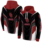 oklahoma sooners futuristic pattern crimson black hoodie best selling