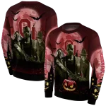 oklahoma sooners halloween vibes crimson black hoodie best selling