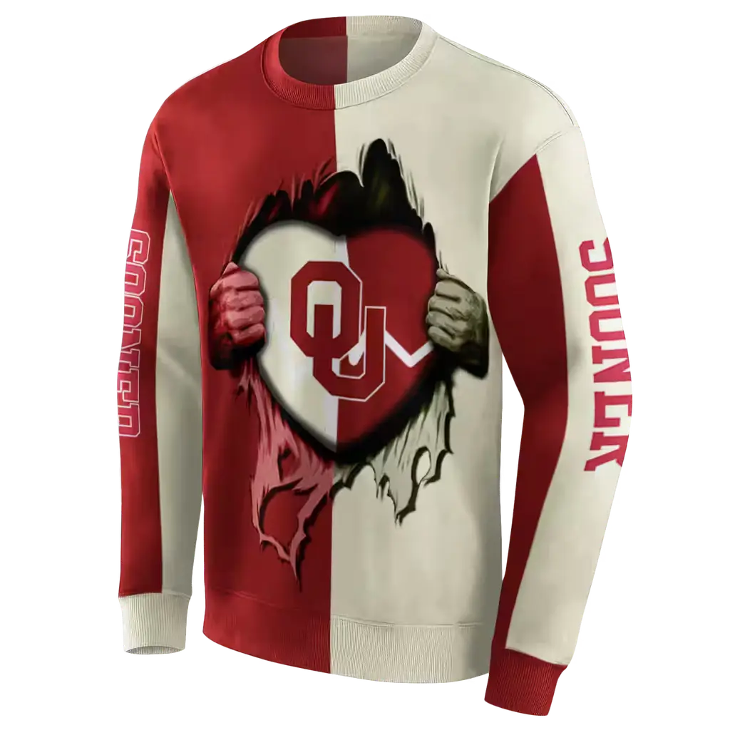 oklahoma sooners heartbeat graphic crimson hoodie new arrival oklahoma sooners heartbeat graphic crimson hoodie new arrival