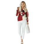oklahoma sooners heartbeat graphic crimson hoodie best selling