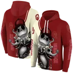 oklahoma sooners jack skellington crimson hoodie best selling