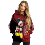 oklahoma sooners mickey mouse crimson black hoodie best selling