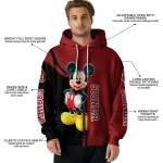oklahoma sooners mickey mouse crimson black hoodie best selling