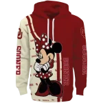 oklahoma sooners minnie mouse crimson hoodie best selling