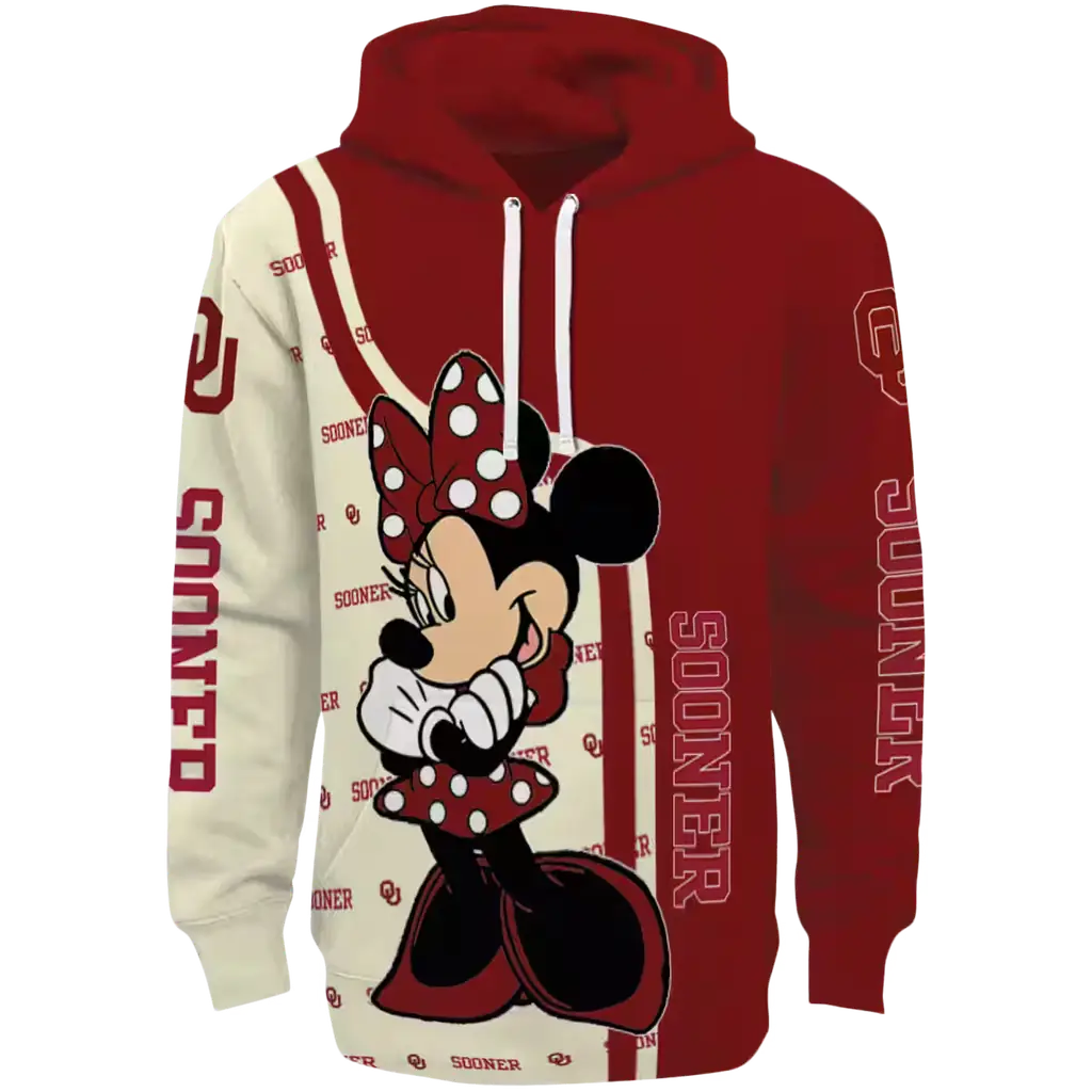 oklahoma sooners minnie mouse crimson hoodie best selling oklahoma sooners minnie mouse crimson hoodie best selling