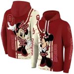 oklahoma sooners minnie mouse crimson hoodie best selling