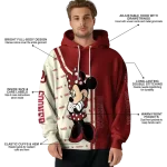 oklahoma sooners minnie mouse crimson hoodie best selling