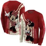oklahoma sooners minnie mouse crimson hoodie best selling