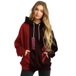 oklahoma sooners monogram pattern crimson hoodie best selling