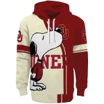 oklahoma sooners playful snoopy crimson hoodie best selling