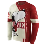 oklahoma sooners playful snoopy crimson hoodie best selling