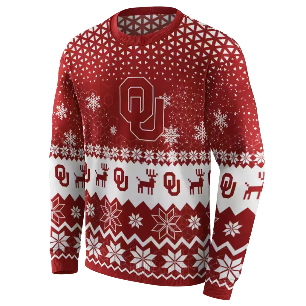 oklahoma sooners reindeer motif crimson hoodie new arrival oklahoma sooners reindeer motif crimson hoodie new arrival