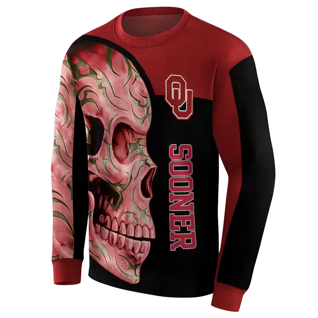 oklahoma sooners skull motif crimson black hoodie new arrival oklahoma sooners skull motif crimson black hoodie new arrival