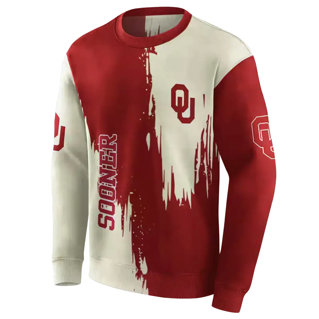 oklahoma sooners splatter effect crimson hoodie new arrival oklahoma sooners splatter effect crimson hoodie new arrival