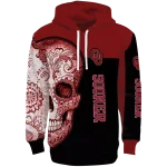 oklahoma sooners sugar skull crimson black hoodie best selling